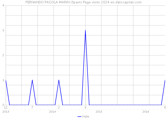 FERNANDO PAGOLA MARIN (Spain) Page visits 2024 