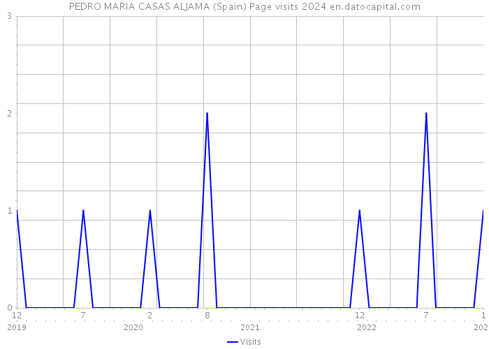 PEDRO MARIA CASAS ALJAMA (Spain) Page visits 2024 