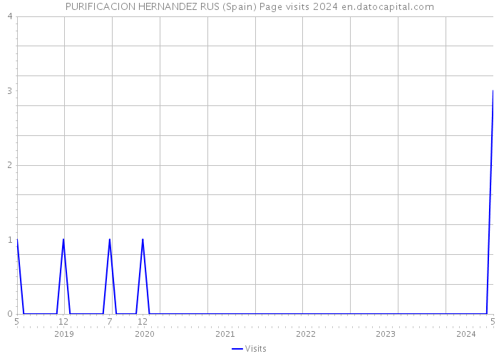 PURIFICACION HERNANDEZ RUS (Spain) Page visits 2024 