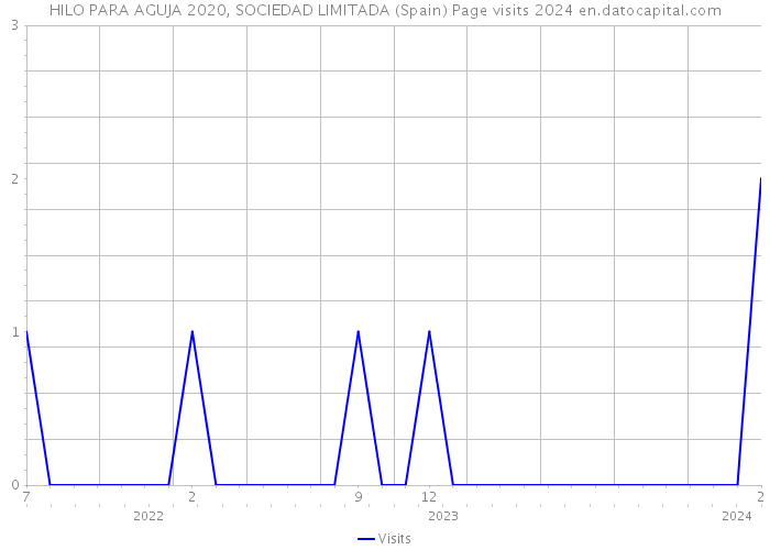 HILO PARA AGUJA 2020, SOCIEDAD LIMITADA (Spain) Page visits 2024 