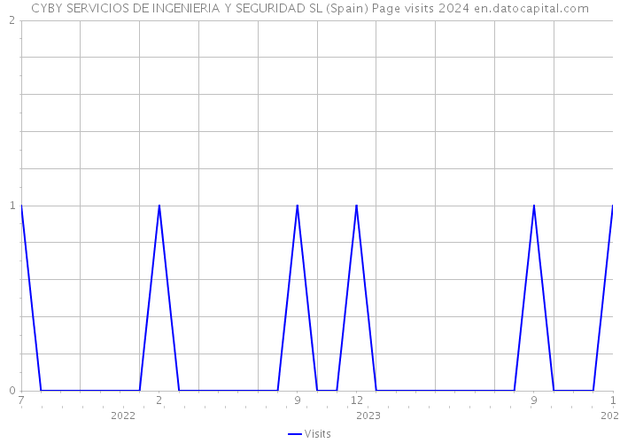 CYBY SERVICIOS DE INGENIERIA Y SEGURIDAD SL (Spain) Page visits 2024 