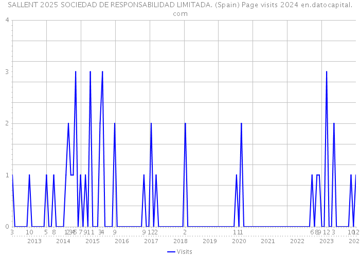 SALLENT 2025 SOCIEDAD DE RESPONSABILIDAD LIMITADA. (Spain) Page visits 2024 