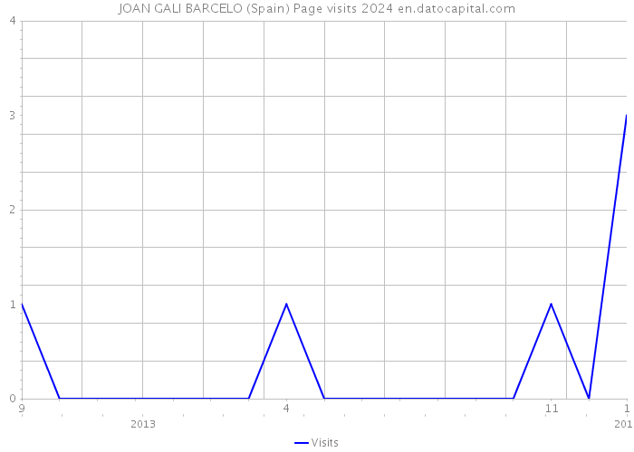 JOAN GALI BARCELO (Spain) Page visits 2024 