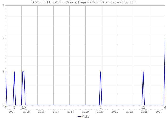 PASO DEL FUEGO S.L. (Spain) Page visits 2024 