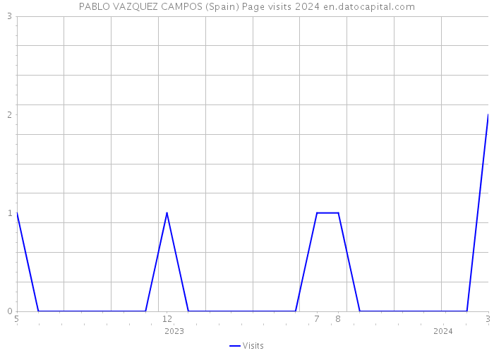 PABLO VAZQUEZ CAMPOS (Spain) Page visits 2024 
