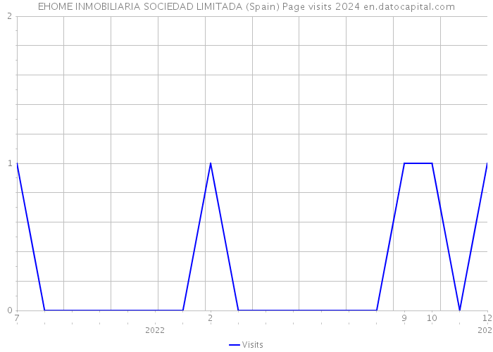 EHOME INMOBILIARIA SOCIEDAD LIMITADA (Spain) Page visits 2024 