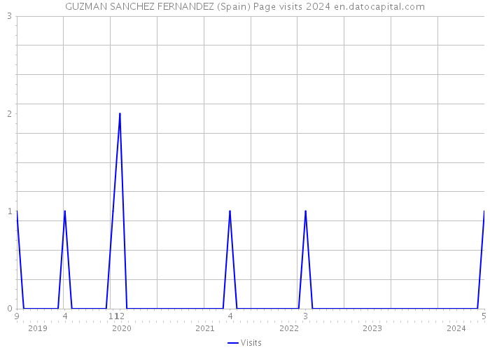 GUZMAN SANCHEZ FERNANDEZ (Spain) Page visits 2024 