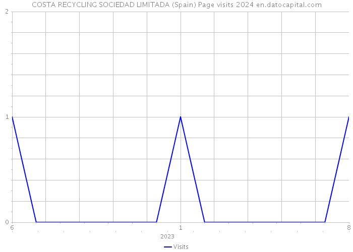 COSTA RECYCLING SOCIEDAD LIMITADA (Spain) Page visits 2024 