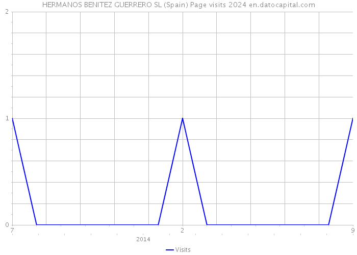 HERMANOS BENITEZ GUERRERO SL (Spain) Page visits 2024 