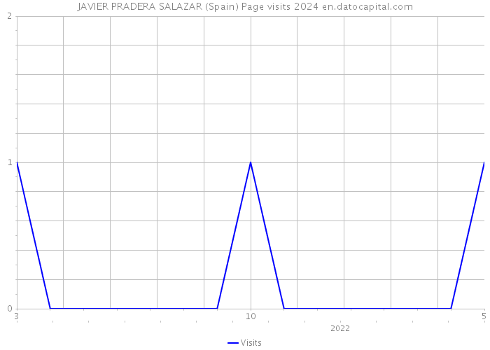 JAVIER PRADERA SALAZAR (Spain) Page visits 2024 
