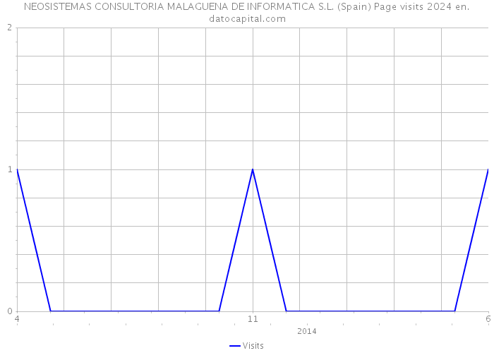 NEOSISTEMAS CONSULTORIA MALAGUENA DE INFORMATICA S.L. (Spain) Page visits 2024 