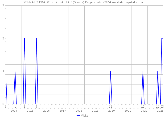 GONZALO PRADO REY-BALTAR (Spain) Page visits 2024 