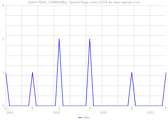 JUAN VIDAL CARBONELL (Spain) Page visits 2024 