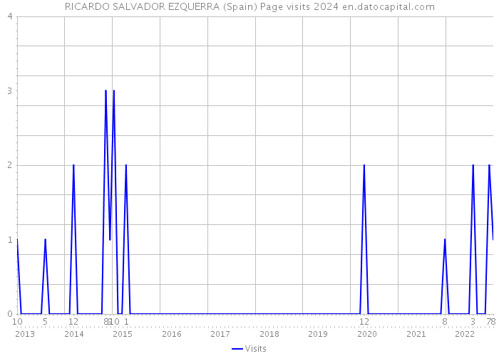 RICARDO SALVADOR EZQUERRA (Spain) Page visits 2024 