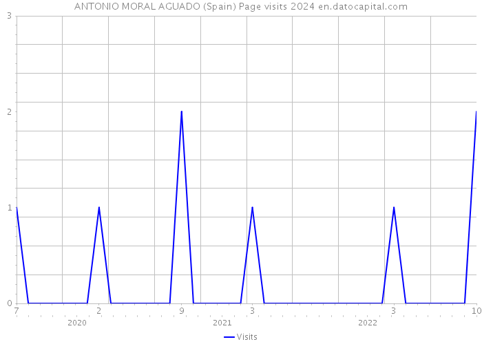 ANTONIO MORAL AGUADO (Spain) Page visits 2024 