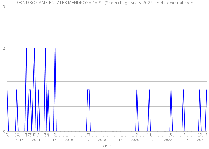 RECURSOS AMBIENTALES MENDROYADA SL (Spain) Page visits 2024 
