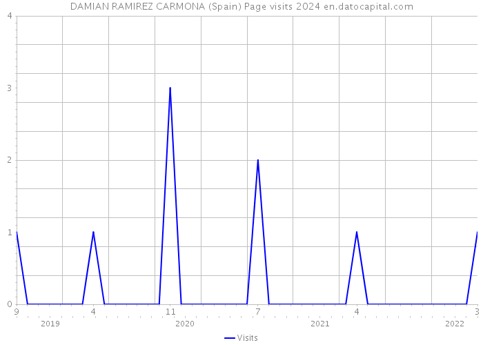 DAMIAN RAMIREZ CARMONA (Spain) Page visits 2024 