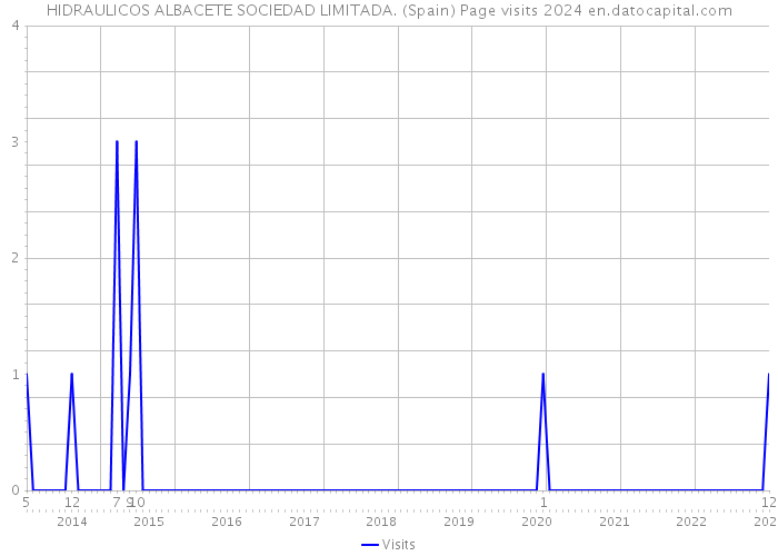 HIDRAULICOS ALBACETE SOCIEDAD LIMITADA. (Spain) Page visits 2024 