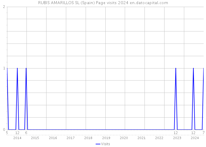 RUBIS AMARILLOS SL (Spain) Page visits 2024 
