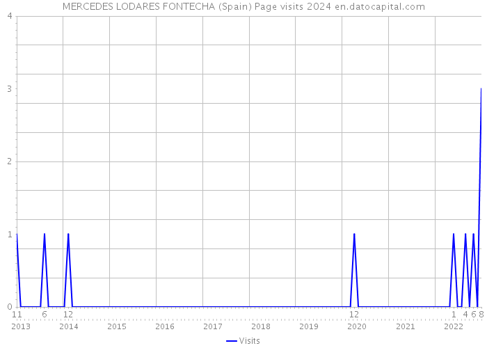 MERCEDES LODARES FONTECHA (Spain) Page visits 2024 