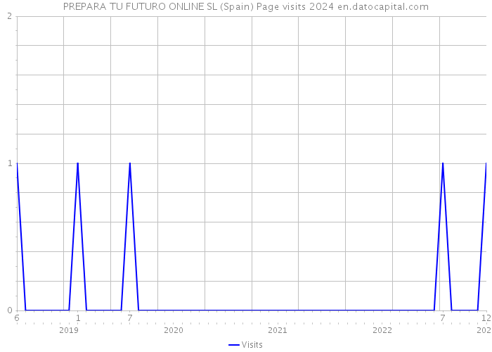 PREPARA TU FUTURO ONLINE SL (Spain) Page visits 2024 