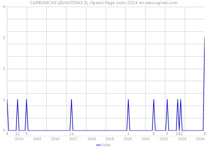 CARBONICAS LEVANTINAS SL (Spain) Page visits 2024 