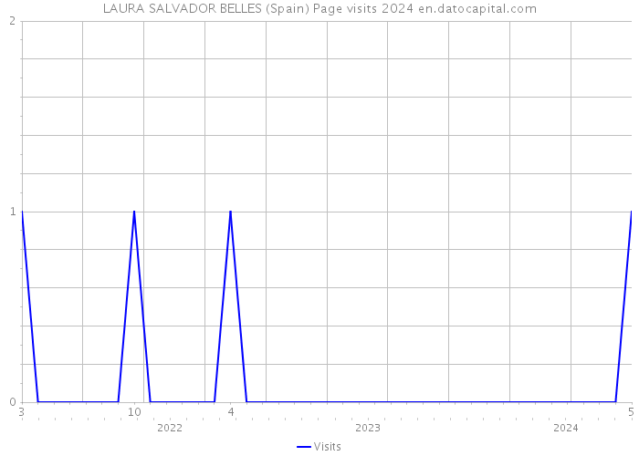 LAURA SALVADOR BELLES (Spain) Page visits 2024 