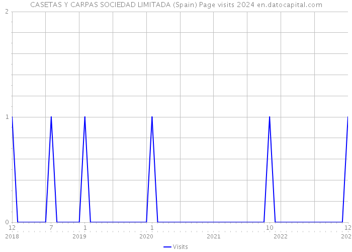 CASETAS Y CARPAS SOCIEDAD LIMITADA (Spain) Page visits 2024 
