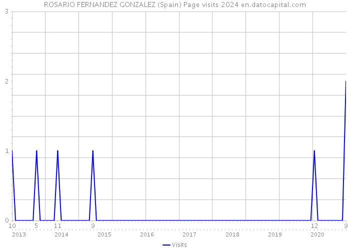 ROSARIO FERNANDEZ GONZALEZ (Spain) Page visits 2024 