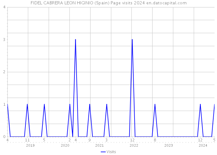 FIDEL CABRERA LEON HIGINIO (Spain) Page visits 2024 