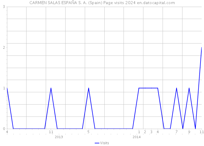 CARMEN SALAS ESPAÑA S. A. (Spain) Page visits 2024 