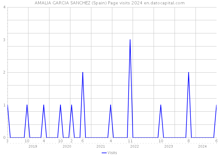 AMALIA GARCIA SANCHEZ (Spain) Page visits 2024 