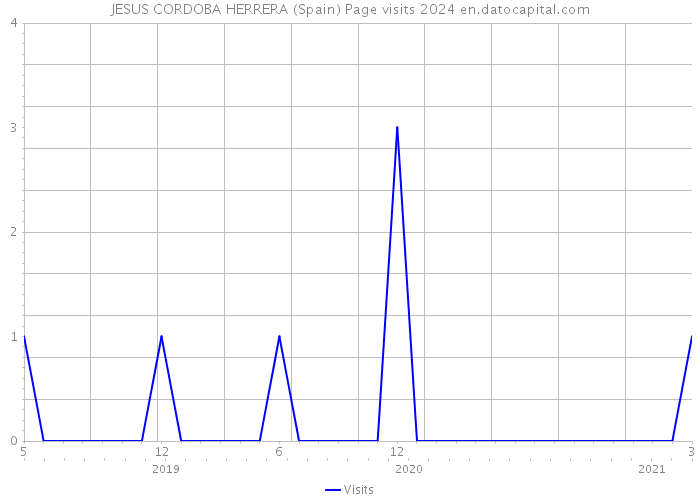 JESUS CORDOBA HERRERA (Spain) Page visits 2024 