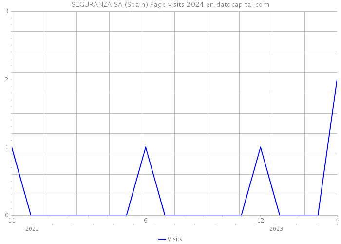 SEGURANZA SA (Spain) Page visits 2024 