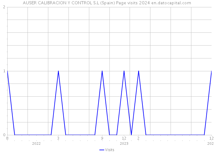 AUSER CALIBRACION Y CONTROL S.L (Spain) Page visits 2024 