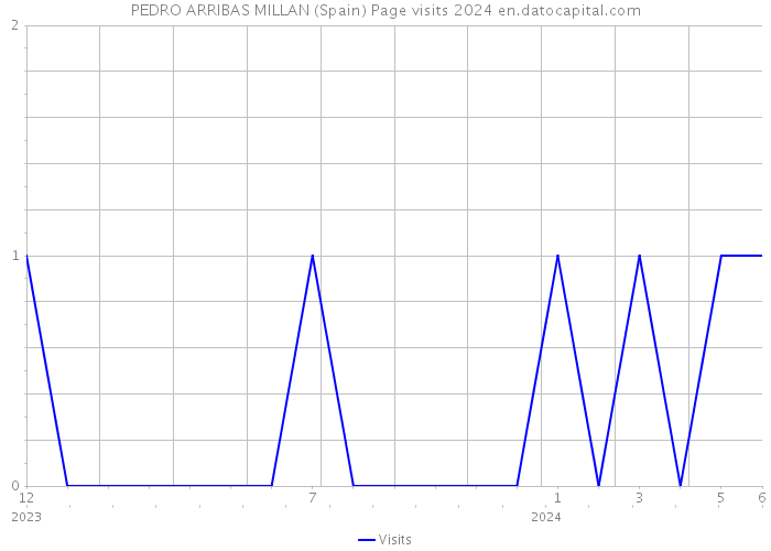 PEDRO ARRIBAS MILLAN (Spain) Page visits 2024 