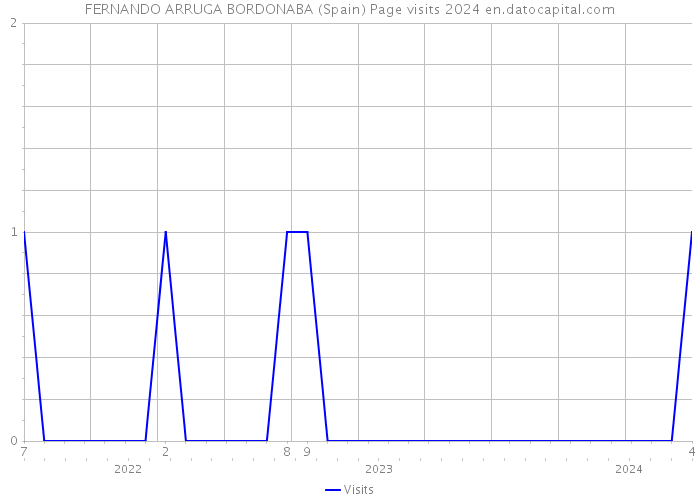 FERNANDO ARRUGA BORDONABA (Spain) Page visits 2024 