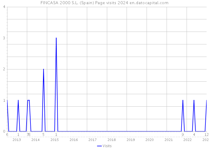 FINCASA 2000 S.L. (Spain) Page visits 2024 