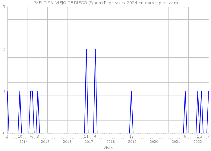 PABLO SALVIEJO DE DIEGO (Spain) Page visits 2024 