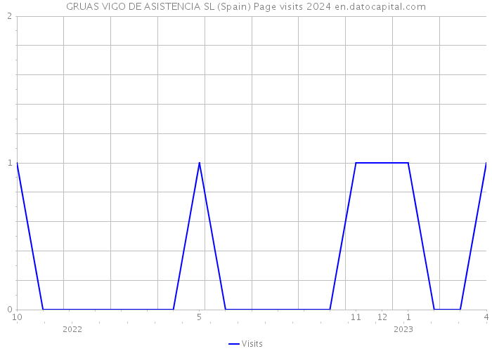GRUAS VIGO DE ASISTENCIA SL (Spain) Page visits 2024 