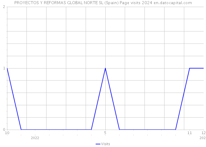 PROYECTOS Y REFORMAS GLOBAL NORTE SL (Spain) Page visits 2024 