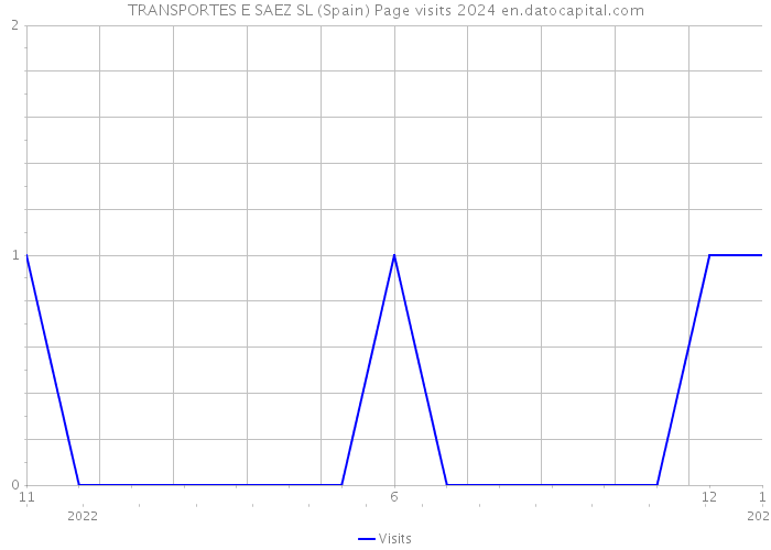 TRANSPORTES E SAEZ SL (Spain) Page visits 2024 
