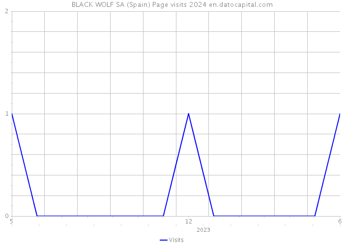 BLACK WOLF SA (Spain) Page visits 2024 