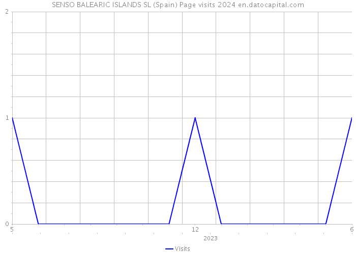 SENSO BALEARIC ISLANDS SL (Spain) Page visits 2024 