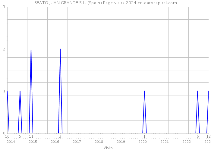 BEATO JUAN GRANDE S.L. (Spain) Page visits 2024 