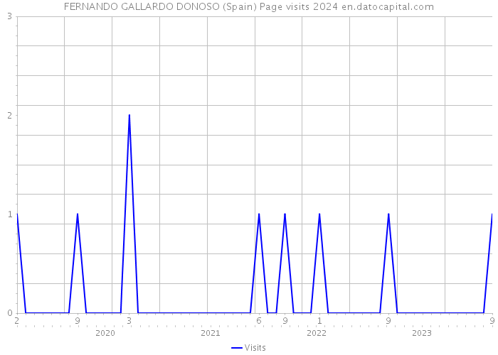 FERNANDO GALLARDO DONOSO (Spain) Page visits 2024 