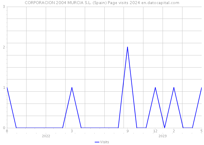 CORPORACION 2004 MURCIA S.L. (Spain) Page visits 2024 