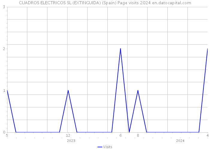 CUADROS ELECTRICOS SL (EXTINGUIDA) (Spain) Page visits 2024 