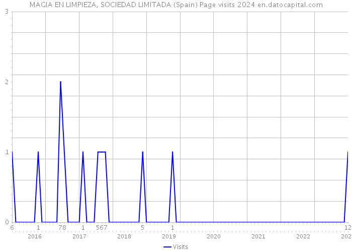 MAGIA EN LIMPIEZA, SOCIEDAD LIMITADA (Spain) Page visits 2024 