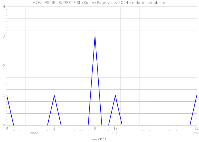 MOVILES DEL SURESTE SL (Spain) Page visits 2024 